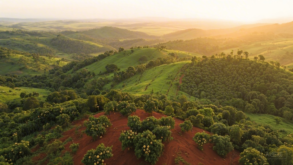 Farm aerial view