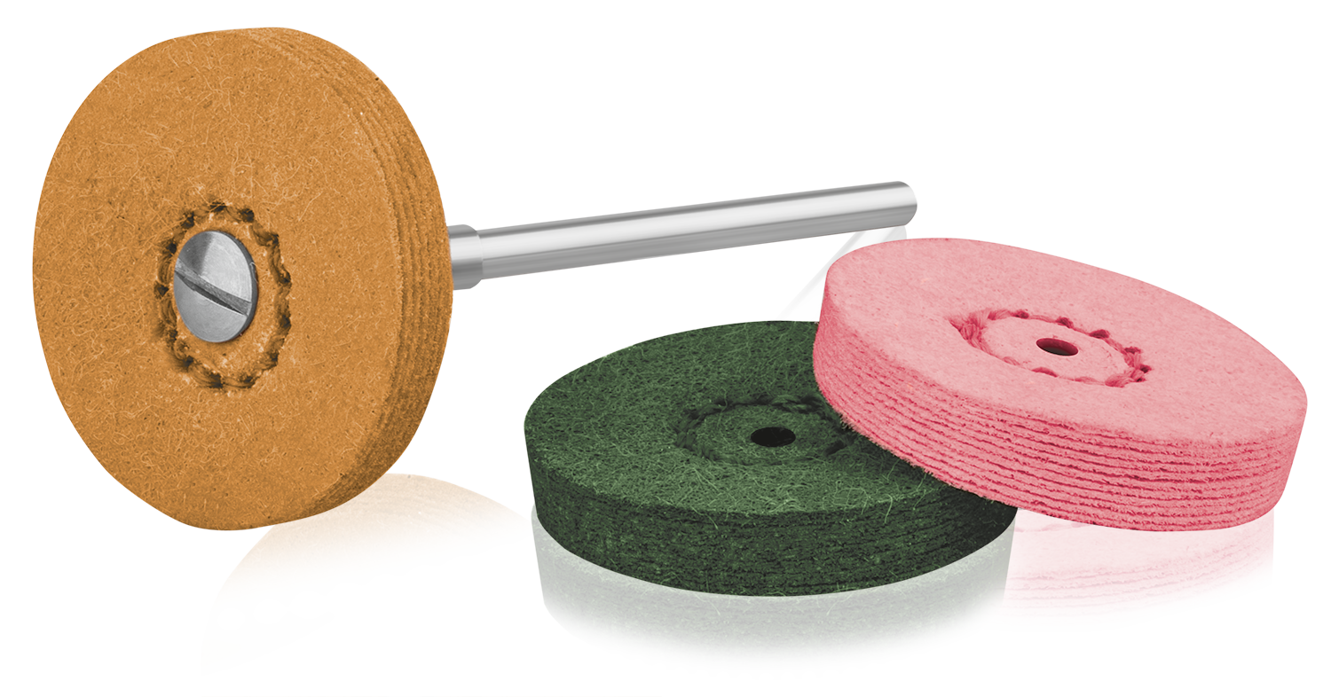 EVE Polishing Instruments FIBERWHEELS HP Denture acrylic, Gold, NPM alloys, Thermofo